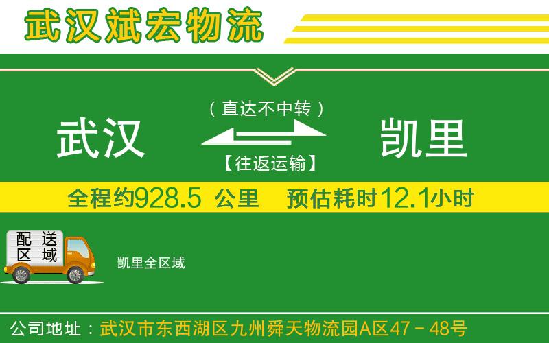 武漢到凱里貨運(yùn)公司