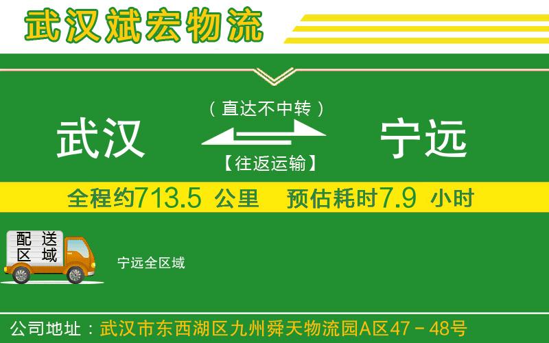 武漢到寧遠物流公司