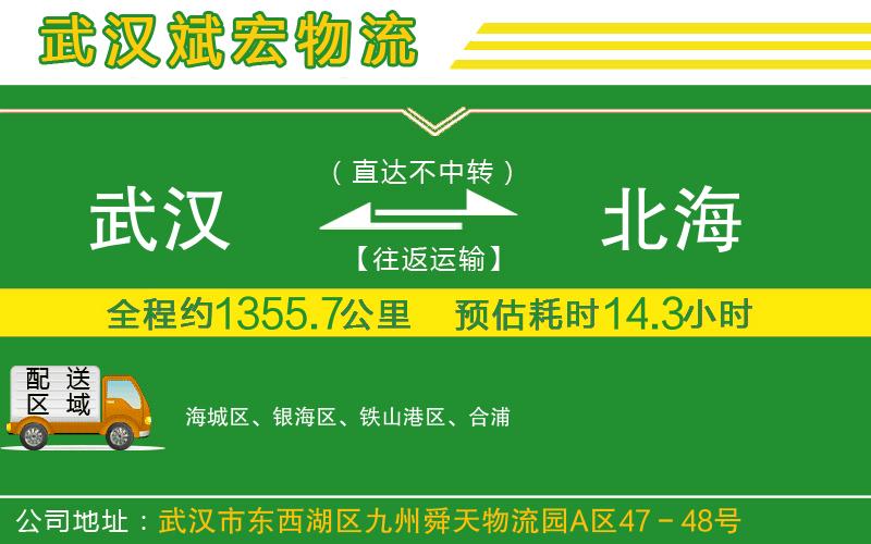 武漢到北海物流公司