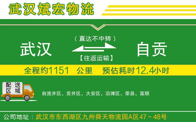 武漢到自貢物流公司