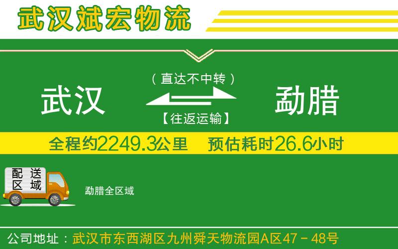 武漢到勐臘貨運(yùn)專線
