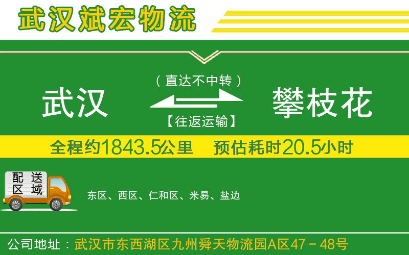武漢到攀枝花貨運專線