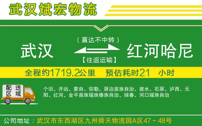 武漢到紅河哈尼族彝族自治州物流