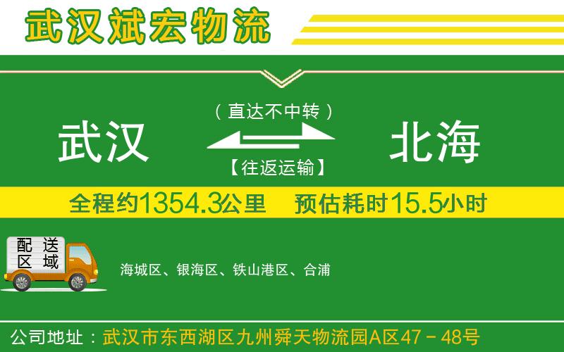 武漢至北海貨運公司