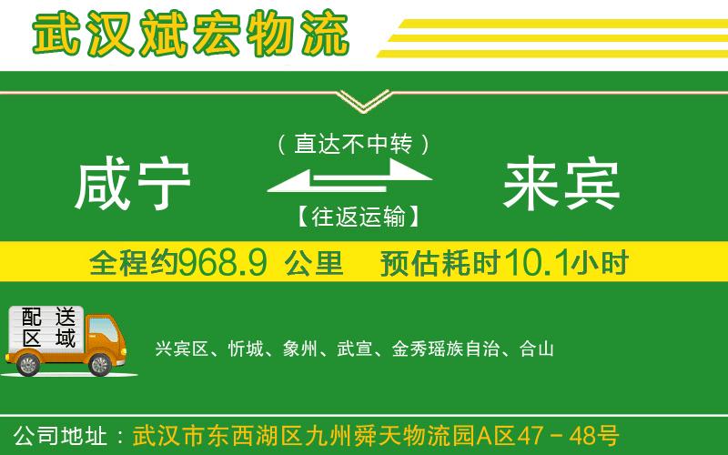咸寧到來賓物流公司