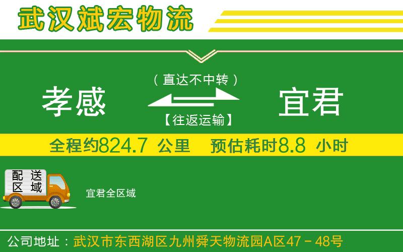 孝感到宜君物流公司