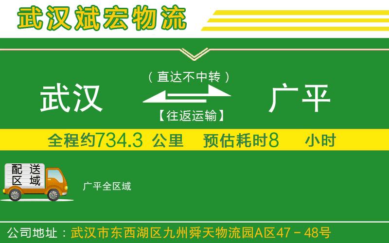 武漢至廣平物流