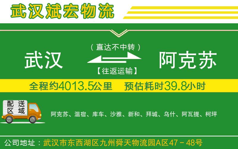 武漢到阿克蘇物流公司