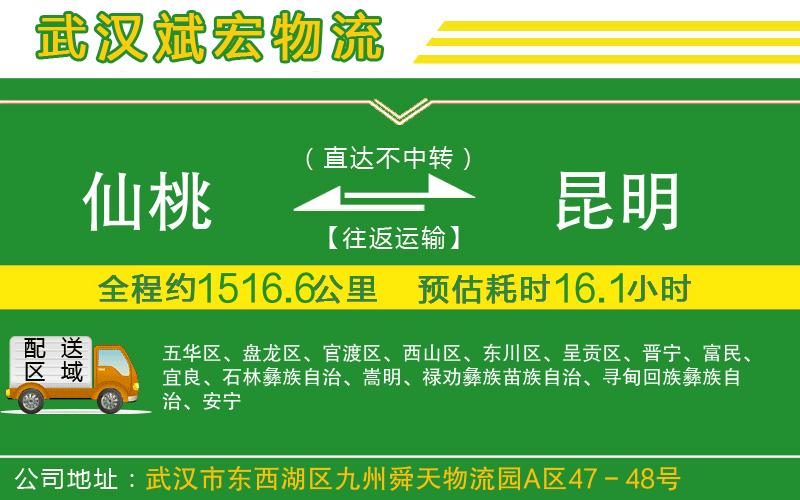 仙桃到昆明物流公司