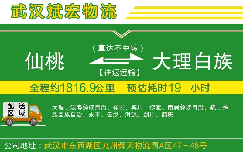 仙桃到大理白族自治州物流公司