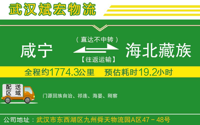 咸寧到海北藏族自治州物流公司