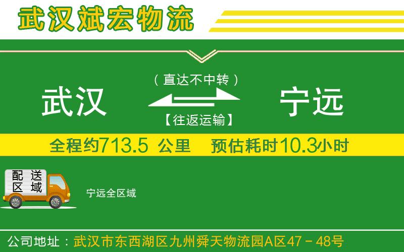 武漢到寧遠(yuǎn)物流公司