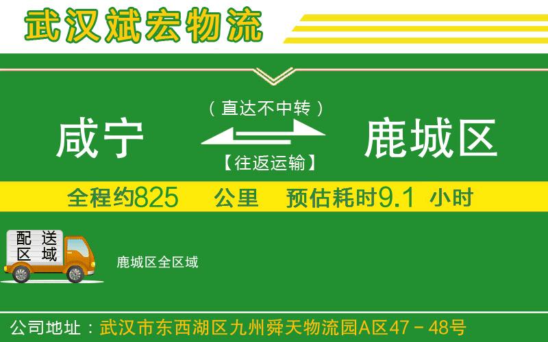 咸寧到鹿城區(qū)物流公司