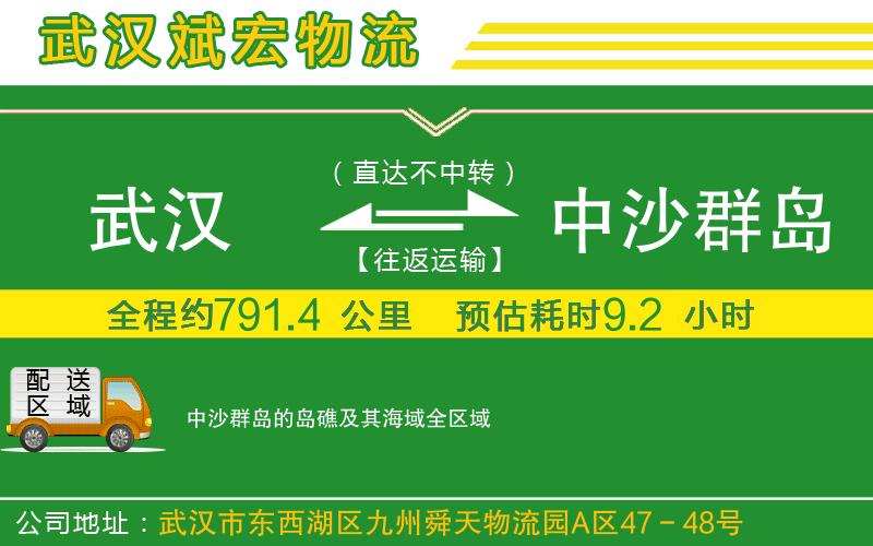 武漢至中沙群島的島礁及其海域?qū)＞€