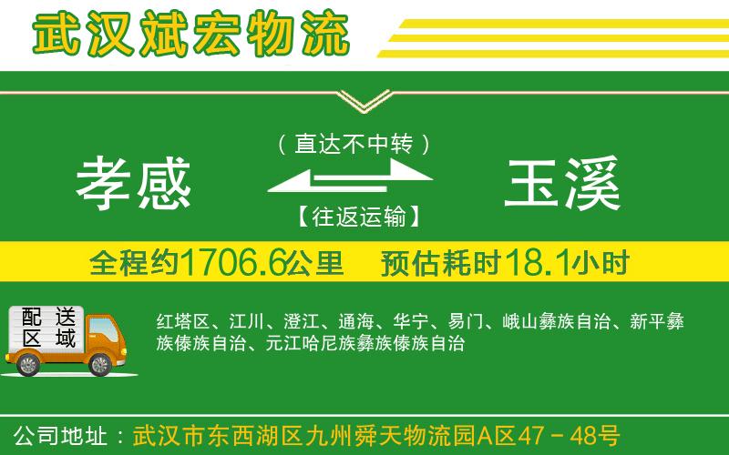 孝感到玉溪物流公司