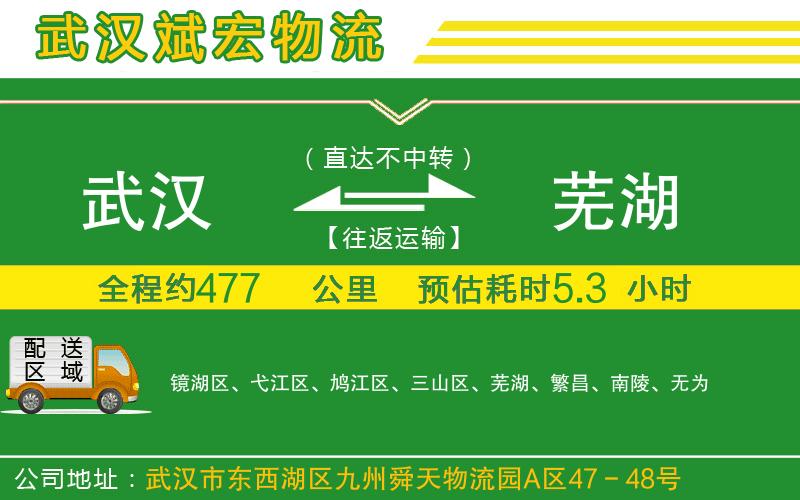 武漢發(fā)蕪湖物流公司