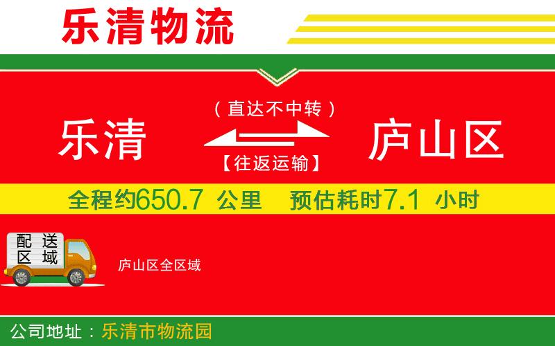 樂清到廬山區(qū)物流公司