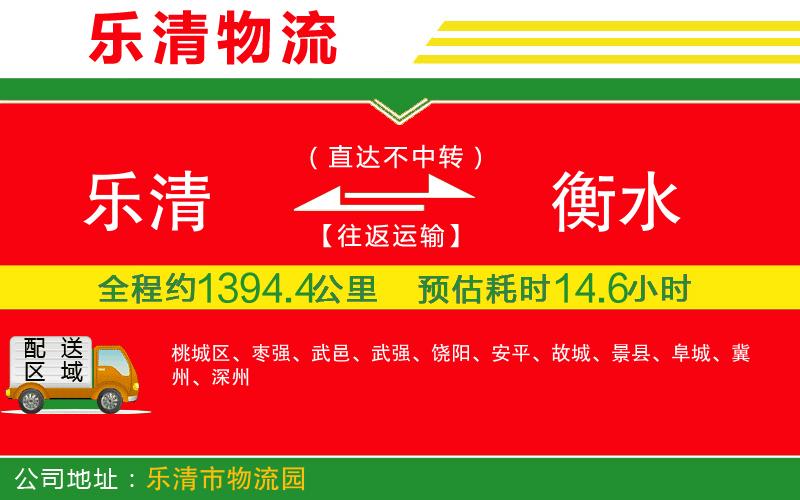 樂清到衡水物流公司