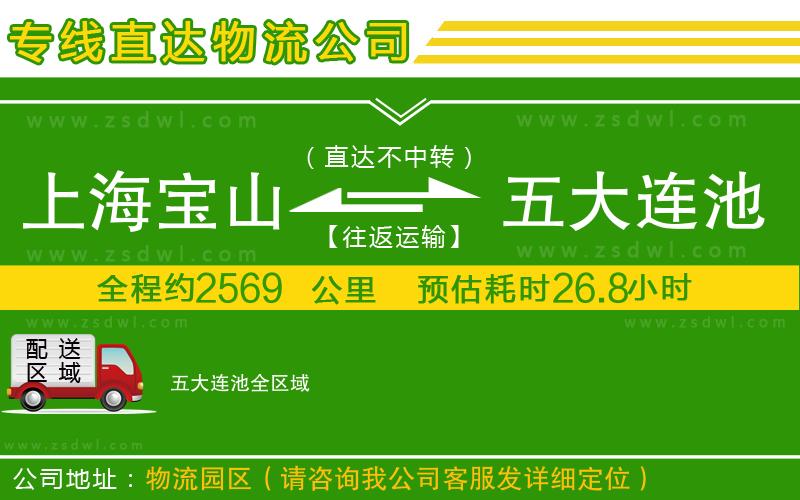 上海寶山區(qū)到五大連池物流專線