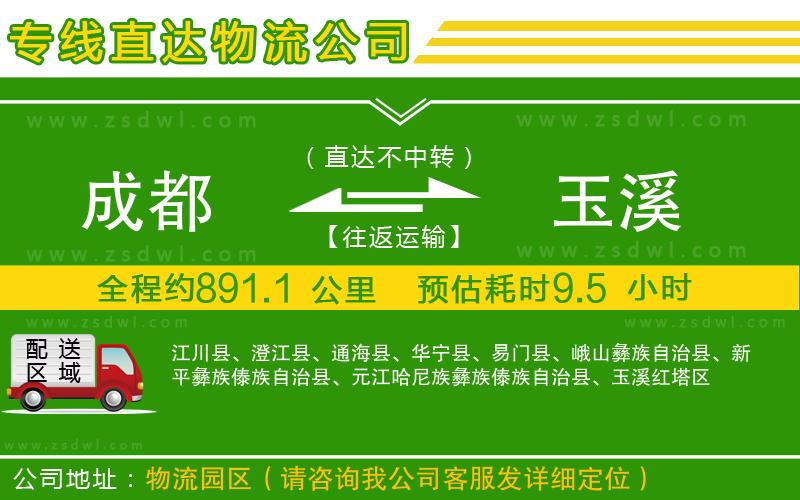 成都到玉溪物流專線