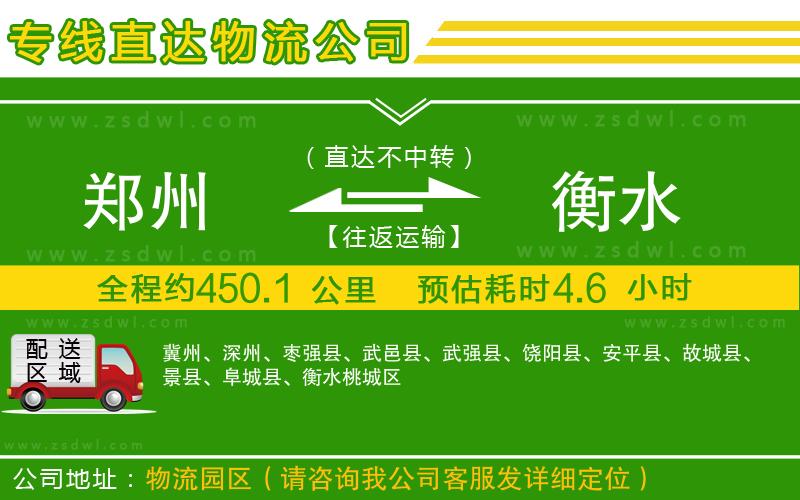 鄭州到衡水物流公司