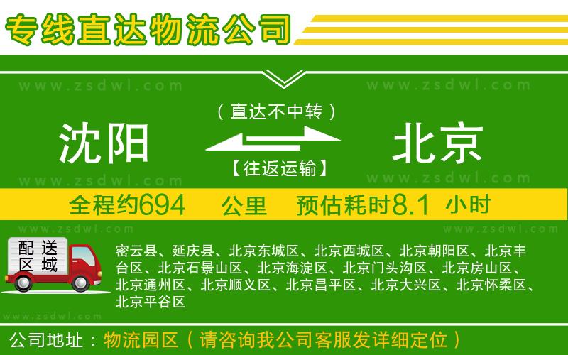 沈陽(yáng)到北京物流專(zhuān)線(xiàn)