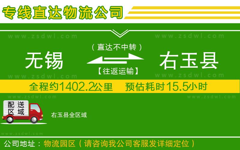 無錫到右玉縣物流公司