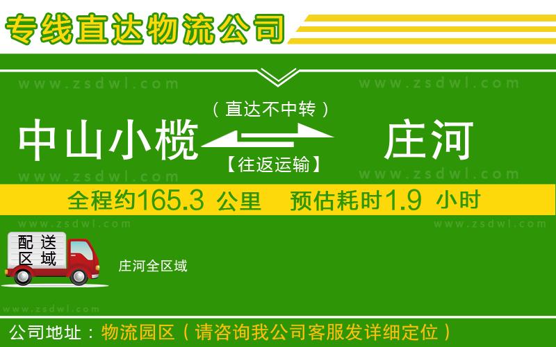 中山小欖到莊河物流專線