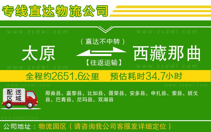 太原到西藏那曲地區(qū)物流公司