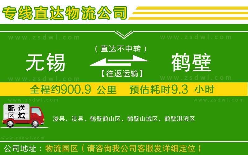 無錫到鶴壁物流專線
