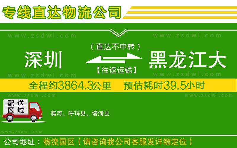 深圳到黑龍江大興安嶺地區(qū)物流專線