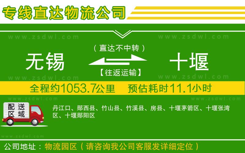 無錫到十堰物流專線