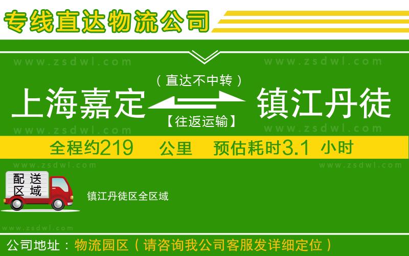 上海嘉定區(qū)到鎮(zhèn)江丹徒區(qū)物流專線