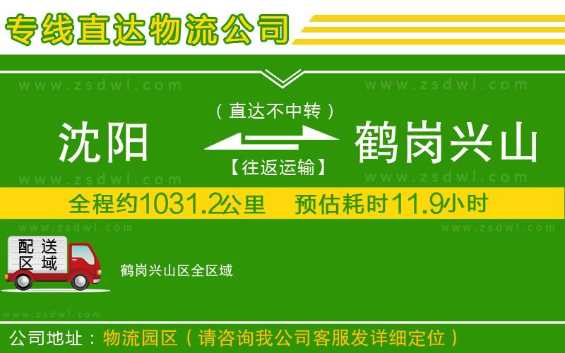 沈陽(yáng)到鶴崗興山區(qū)物流公司