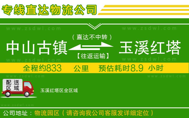 中山古鎮(zhèn)到玉溪紅塔區(qū)物流專線