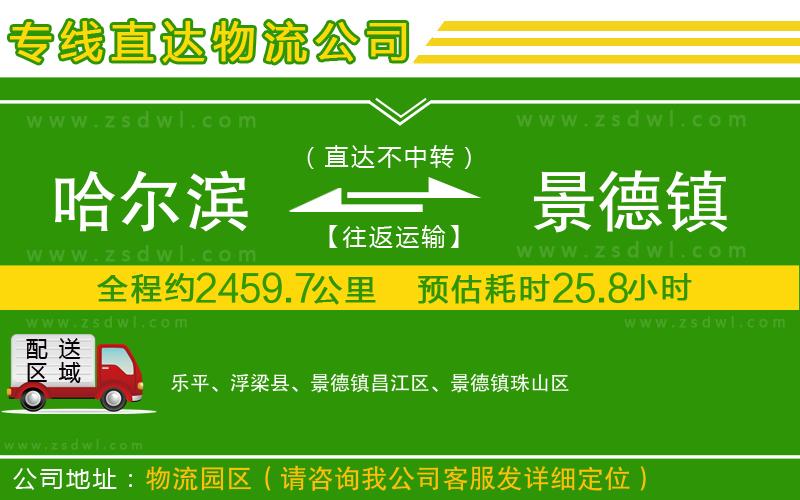 哈爾濱到景德鎮(zhèn)物流專線