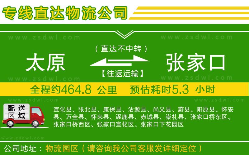 太原到張家口物流公司