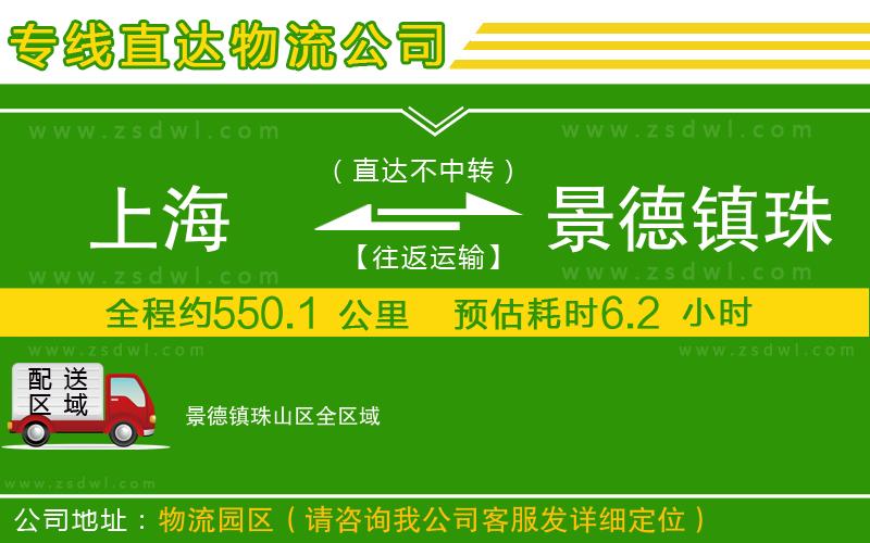 上海到景德鎮(zhèn)珠山區(qū)物流專線
