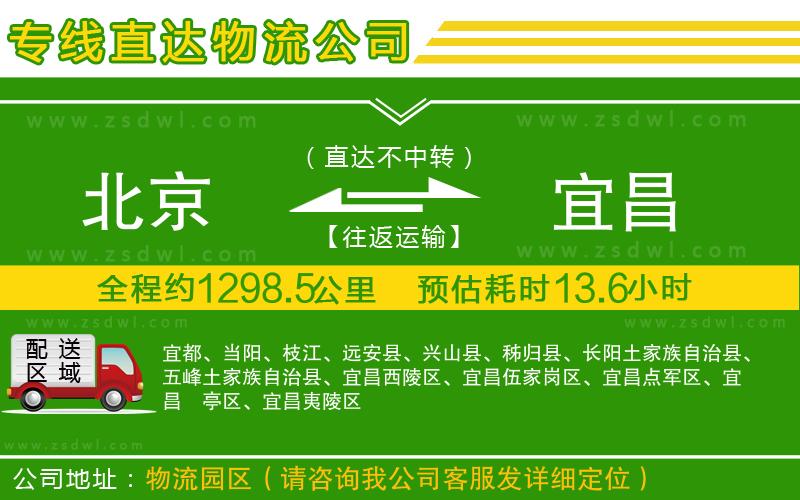 北京到宜昌物流專線