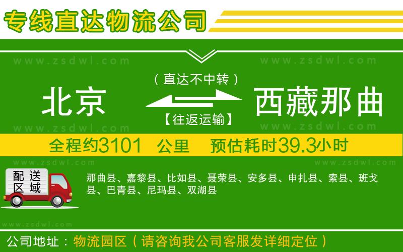 北京到西藏那曲地區(qū)物流專線