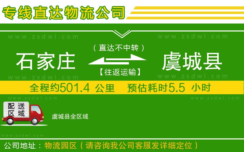 石家莊到虞城縣物流公司