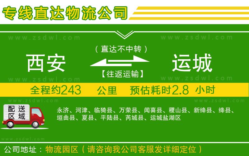 西安到運城物流專線
