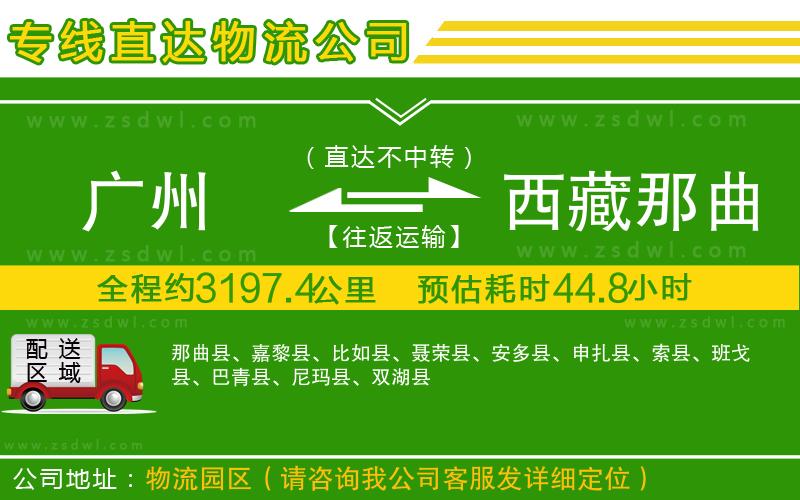 廣州到西藏那曲地區(qū)物流專線