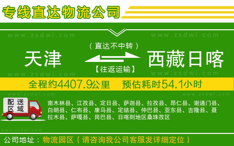 天津到西藏日喀則地區(qū)物流專線