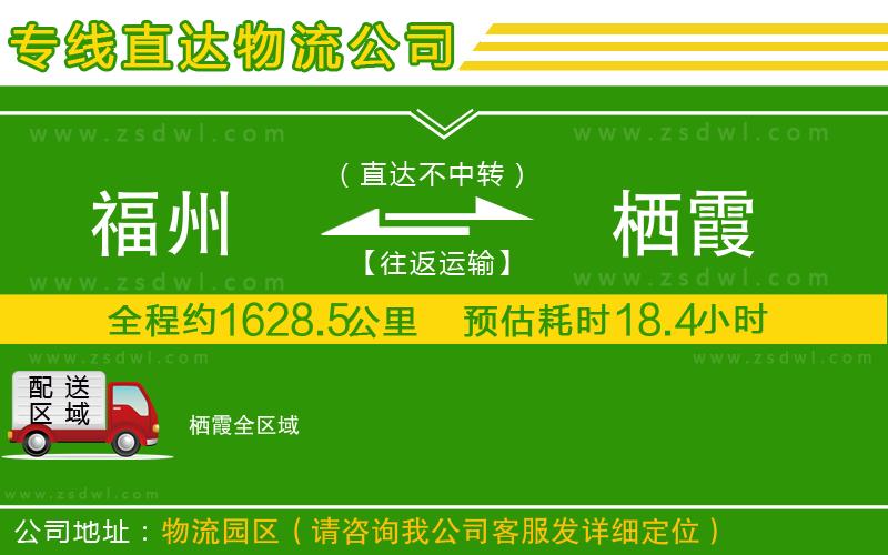 福州到棲霞物流公司
