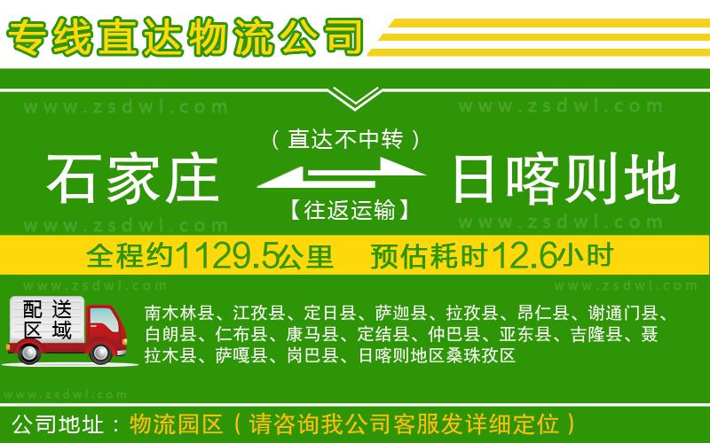 石家莊到日喀則地區(qū)物流公司