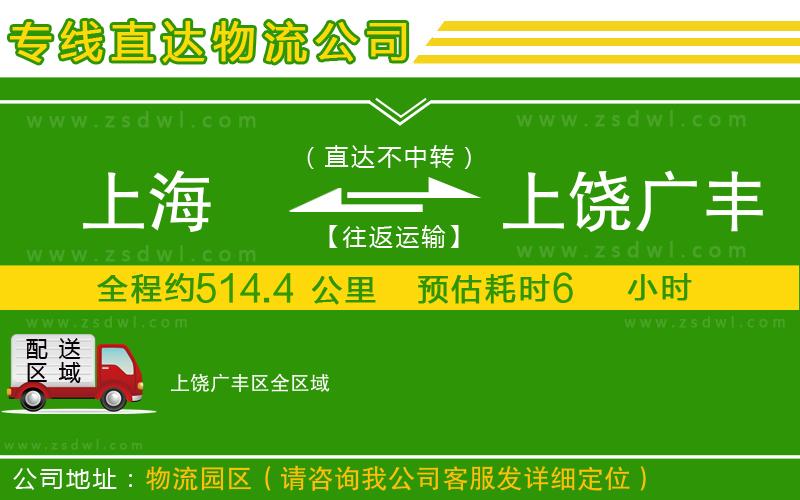 上海到上饒廣豐區(qū)物流公司