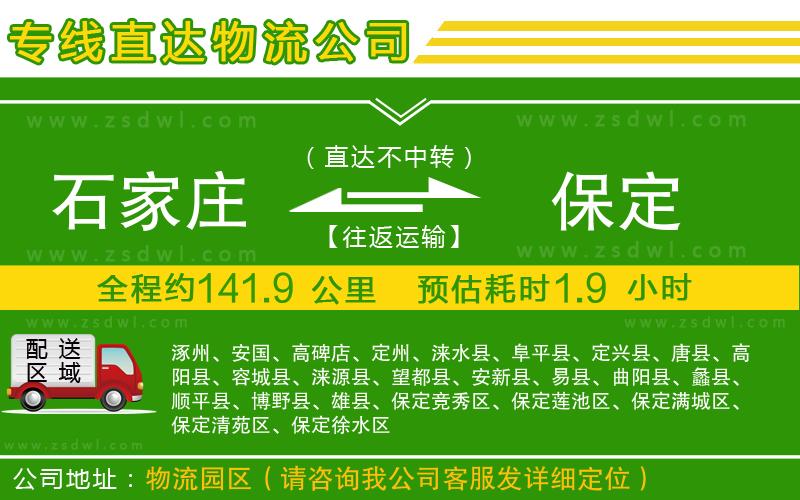石家莊到保定物流公司