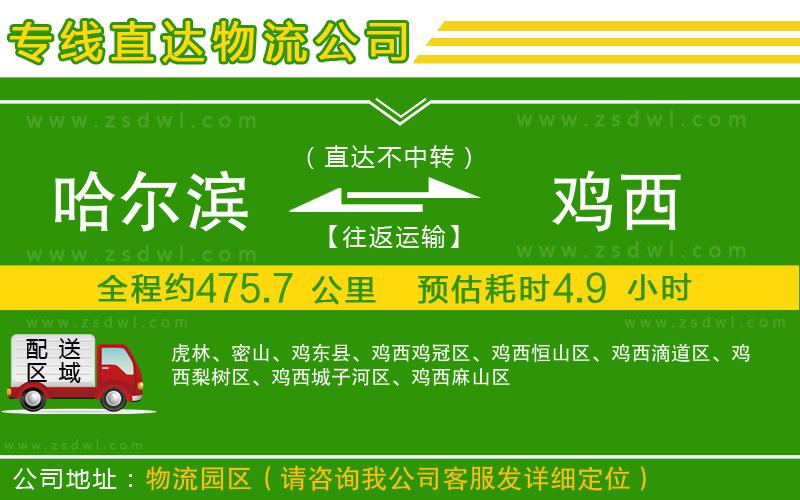 哈爾濱到雞西物流公司