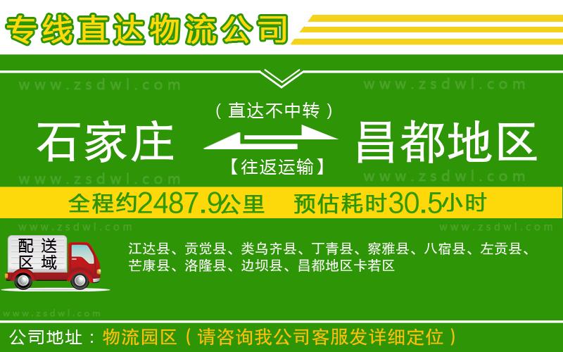 石家莊到昌都地區(qū)物流專線
